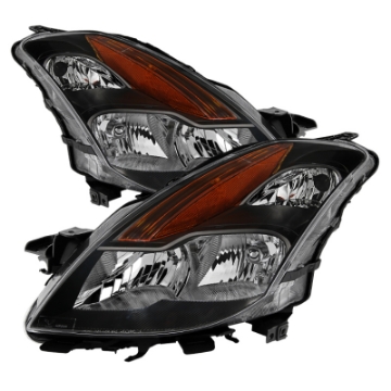 Picture of xTune Nissan Altima Coupe 08-09 Halogen Only OEM Headlights Black HD-JH-NA08-2D-BK