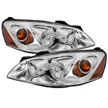 Picture of xTune Pontiac G6 05-10 09-10 Fit w-Amber Turn Signal Crystal Headlights Chrome HD-JH-PG605-AM-C