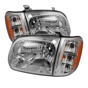 Picture of xTune Toyota Tundra Double Cab 05-06 OEM Style Headlights & Corner Lights Chrome HD-JH-TTUN05-AM-C