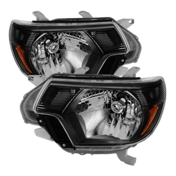 Picture of xTune Toyota Tacoma 2012-2015 OEM Style Headlights Black HD-JH-TTA12-AM-BK