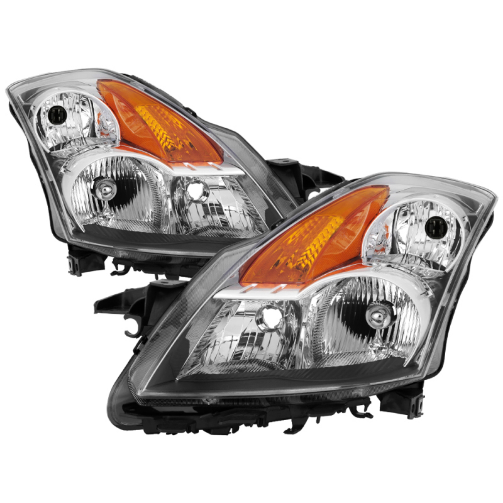 Picture of xTune Nissan Altima 07-09 Sedan Crystal Headlights Halogen Model Only Smoke HD-JH-NA07-AM-C