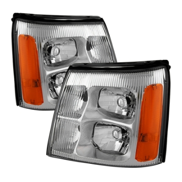 Picture of xTune Cadillac Escalade Hid Model Only 2003-2006 OEM Style Headlights Chrome HD-JH-CAES03-HID-C