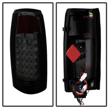 Picture of xTune Yukon Denali 99-00 LED Tail Lights w- 3rd LED Brake Light Smoked ALT-JH-CCK88-LED-SET-SM