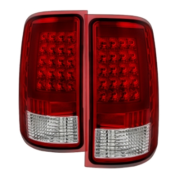 Picture of xTune GMC Sierra 07-13 LED Tail Lights Red Clear ALT-ON-GS07-G2-LED-RC