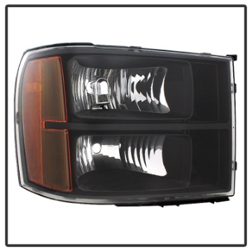 Picture of xTune GMC Sierra 07-13 Crystal Headlights Black HD-JH-GSIE07-AM-BK