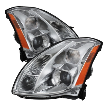 Picture of Xtune Nissan Maxima 04-06  Halogen Only  Crystal Headlights Chrome HD-JH-NM04-AM-C