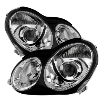 Picture of xTune Mercedes W203 C Class Sedan 01-05 Projector Headlights -Chrome PRO-JH-MBW203-C