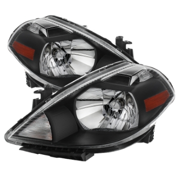 Picture of xTune Nissan Versa 07-12 Crystal Headlights Black HD-JH-NV07-AM-BK