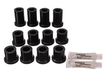 Picture of Energy Suspension 84-85 Toyota 4Runner 2 & 4WD Black Front Leaf Spring Bushing Set