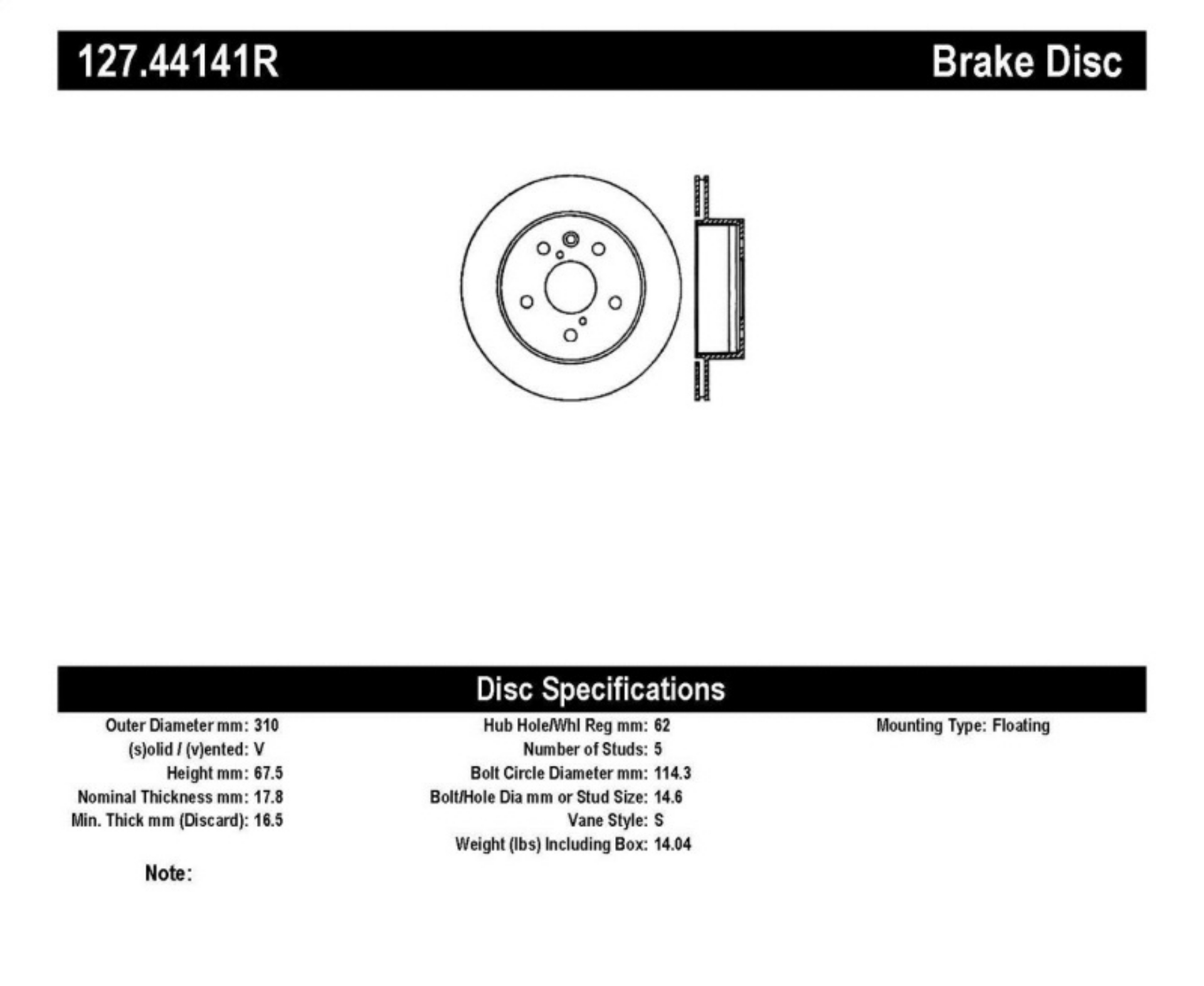Picture of StopTech Power Slot 06-11 Lexus GS Series - 06-12 IS350 Rear Right Drilled & Slotted Rotor