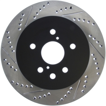 Picture of StopTech Power Slot 06-11 Lexus GS Series - 06-12 IS350 Rear Right Drilled & Slotted Rotor