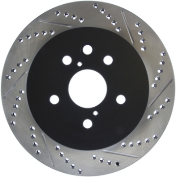 Picture of StopTech Power Slot 06-11 Lexus GS Series - 06-12 IS350 Rear Left Drilled & Slotted Rotor