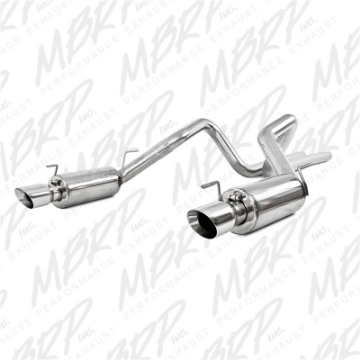 Picture of MBRP 05-09 Ford Shelby GT500 - GT Dual Split Rear Street Version 4in Tips T409 Exhaust System