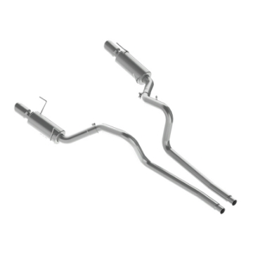 Picture of MBRP 05-09 Ford Shelby GT500 - GT Dual Split Rear Street Version 4in Tips T409 Exhaust System
