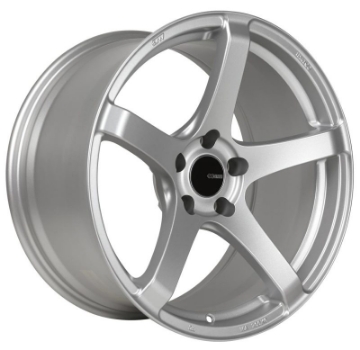 Picture of Enkei Kojin 17x9 45mm Offset 5x114-3 Bolt Pattern 72-6mm Bore Dia Matte Silver Wheel
