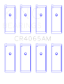 Picture of King 91-04 Nissan 146CI-2-4L KA24DE L4 - 89-97 146CI-2-4L KA24E L4  Size +0-75 Rod Bearing Set