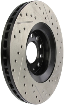 Picture of StopTech 05-06 Audi A4 Quattro- 02-04 A6 Quattro - 99-02 S4 Front Right Slotted & Drilled Rotor