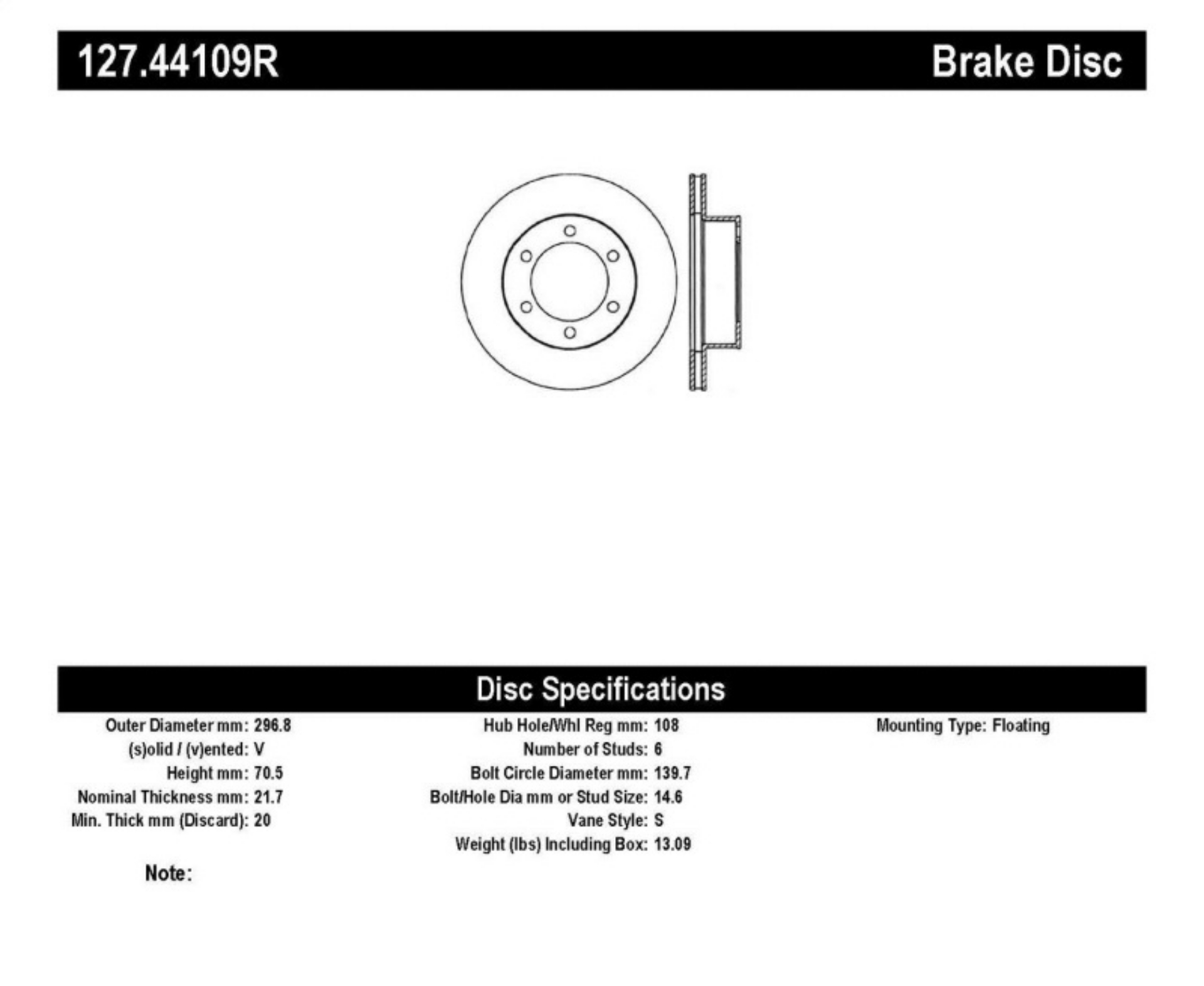 Picture of StopTech 95-03 Toyota Tacoma 6 Lug - 96-00 4Runner Front Right Slotted & Drilled Rotor