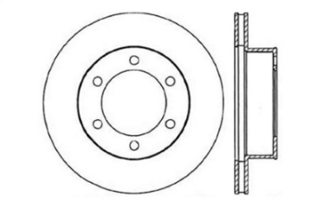 Picture of StopTech 95-03 Toyota Tacoma 6 Lug - 96-00 4Runner Front Right Slotted & Drilled Rotor