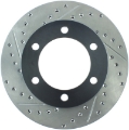 Picture of StopTech 95-03 Toyota Tacoma 6 Lug - 96-00 4Runner Front Right Slotted & Drilled Rotor
