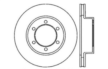 Picture of StopTech 00-06 Toyota Tundra - 01-07 Toyota Sequoia Front Right Slotted & Drilled Rotor