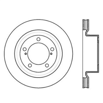 Picture of StopTech 07-09 Toyota Tundra - 08-09 Toyota Sequoia Front Right Slotted & Drilled Rotor
