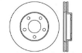 Picture of StopTech 94-04 Ford Mustang exc Cobra & Bullitt Front Left Slotted & Drilled Rotor