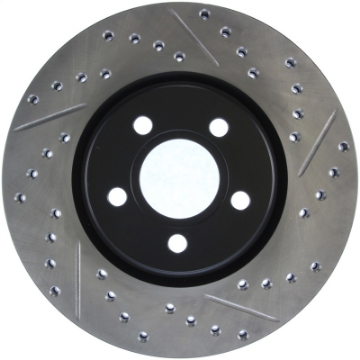 Picture of StopTech 03-09 Chrysler PT Cruiser Tur - 03-05 Dodge Neon SRT-4 Front Left Slotted & Drilled Rotor