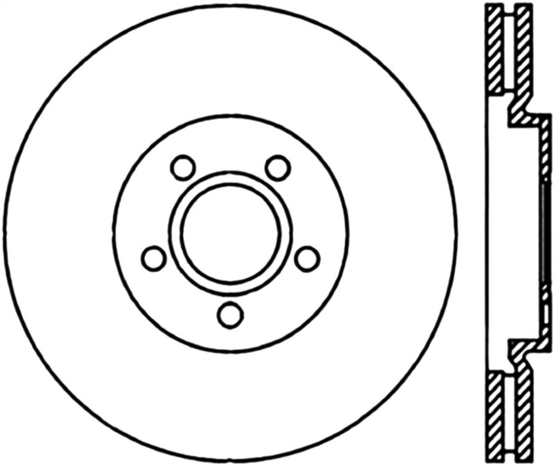 Picture of StopTech 03-09 Chrysler PT Cruiser Tur - 03-05 Dodge Neon SRT-4 Front Right Slotted & Drilled Rotor