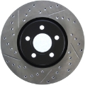 Picture of StopTech 03-09 Chrysler PT Cruiser Tur - 03-05 Dodge Neon SRT-4 Front Right Slotted & Drilled Rotor