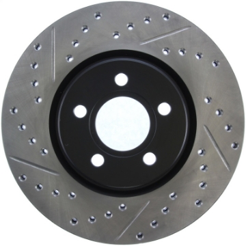 Picture of StopTech 03-09 Chrysler PT Cruiser Tur - 03-05 Dodge Neon SRT-4 Front Right Slotted & Drilled Rotor