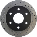 Picture of StopTech 92-00 GMC Suburban 1500 4WD 6 lug Front Right Slotted & Drilled Rotor