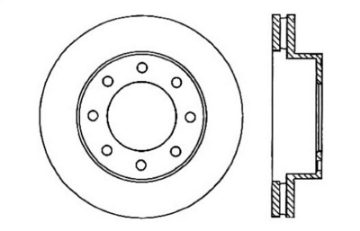 Picture of StopTech 01-09 Chevrolet Silverado 2500HD 3500 Front Right Slotted & Drilled Rotor