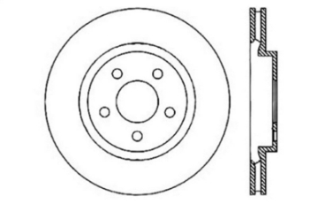 Picture of StopTech 05-09 Chrysler 300 5-7L V8 exc SRT-8 Rear Left Slotted & Drilled Rotor