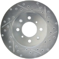 Picture of StopTech Select Sport 90-01 Acura Integra exc- Type R Slotted and Drilled Left Front Rotor