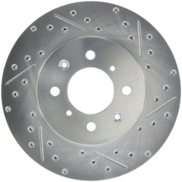 Picture of StopTech Select Sport 90-01 Acura Integra exc- Type R Slotted and Drilled Left Front Rotor