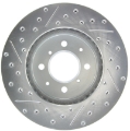Picture of StopTech Select Sport 90-01 Acura Integra exc- Type R Slotted and Drilled Left Front Rotor