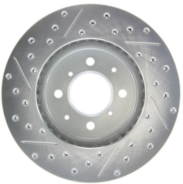 Picture of StopTech Select Sport 90-01 Acura Integra exc- Type R Slotted and Drilled Left Front Rotor