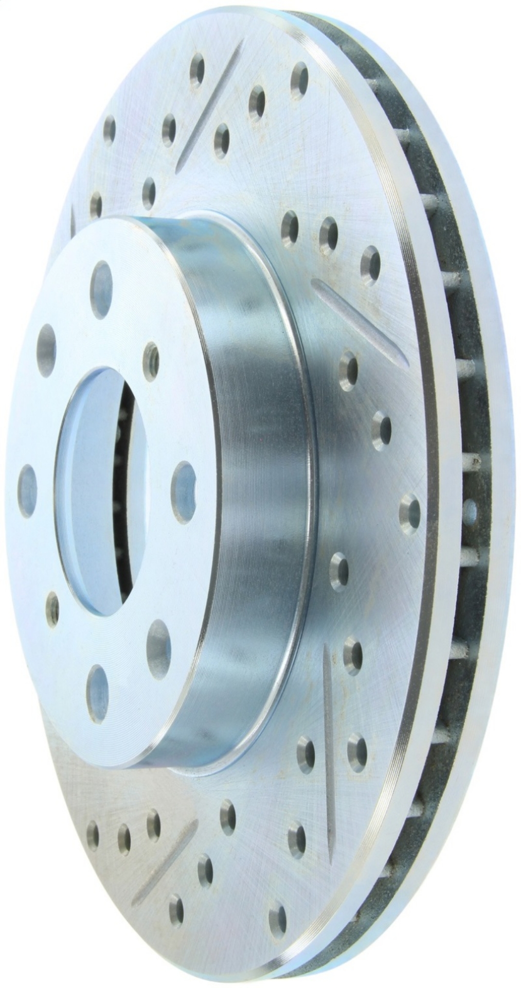 Picture of StopTech Select Sport 96-00 Honda Civic DX-HX Coupe Slotted and Drilled Right Front Rotor