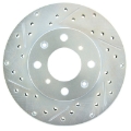 Picture of StopTech Select Sport 96-00 Honda Civic DX-HX Coupe Slotted and Drilled Right Front Rotor