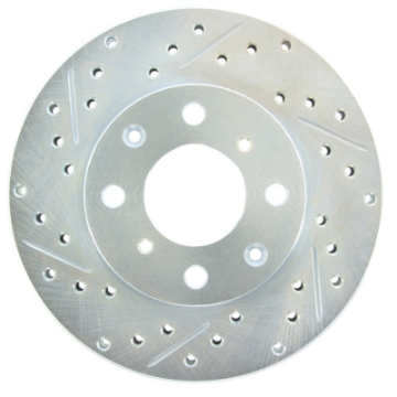 Picture of StopTech Select Sport 96-00 Honda Civic DX-HX Coupe Slotted and Drilled Right Front Rotor