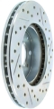 Picture of StopTech Select Sport 96-00 Honda Civic DX-HX Coupe Slotted and Drilled Right Front Rotor
