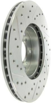Picture of StopTech Select Sport 06-08 Honda Civic GX - 98-02 Accord V6 Slotted and Drilled Left Front Rotor