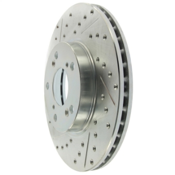 Picture of StopTech Select Sport 06-08 Honda Civic GX - 98-02 Accord V7 Slotted and Drilled Right Front Rotor
