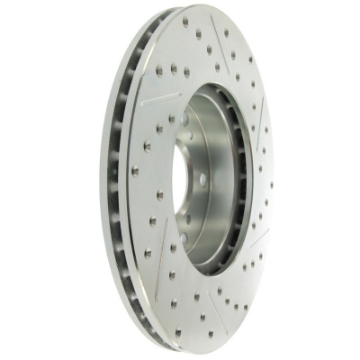 Picture of StopTech Select Sport 06-08 Honda Civic GX - 98-02 Accord V7 Slotted and Drilled Right Front Rotor