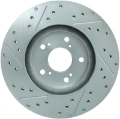 Picture of StopTech Select Sport 99-08 Acura TL STD Caliper - 01-03 CL Slotted and Drilled Left Front Rotor