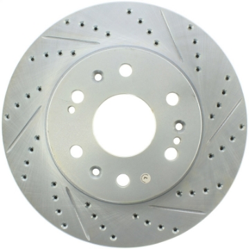 Picture of StopTech Select Sport 07-11 GM Silverado 1500 Slotted and Drilled Left Front Rotor