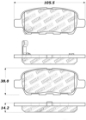 Picture of StopTech Street Touring 03-09 350Z Rear Brake Pads
