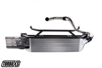 Picture of Turbo XS FMIC for 15-16 Subaru WRX - Polished Pipes