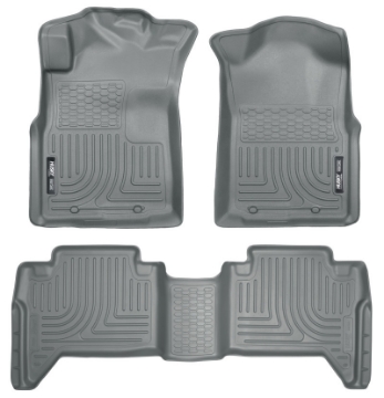Picture of Husky Liners 05-13 Toyota Tacoma WeatherBeater Combo Grey Floor Liners